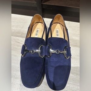 Bibi Lou Blue Suede Loafers